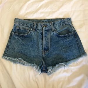 Brandy Melville High-Waisted Denim Shorts